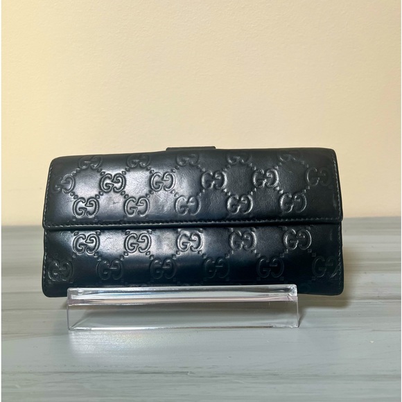 Gucci Guccissima Black Leather Wallet - Picture 3 of 10